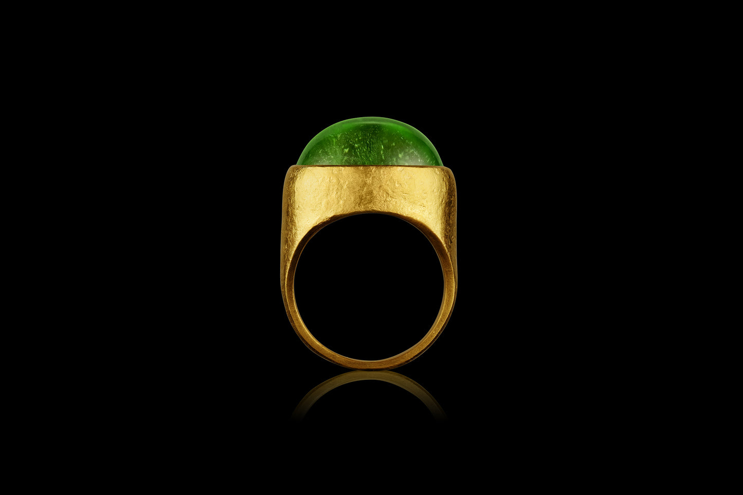 Peridot Roman Signet Ring