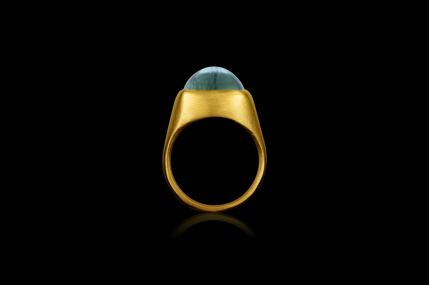Aquamarine Medici Signet Ring