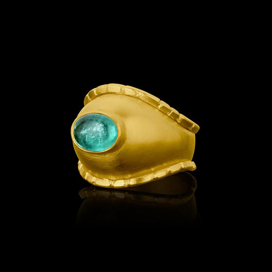 Paraiba Signet Ring