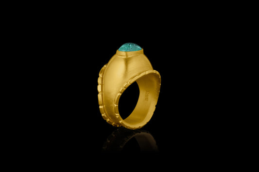 Paraiba Signet Ring