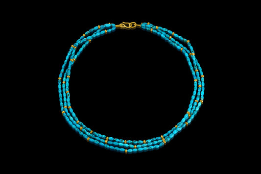 Three Strand Turquoise Necklace
