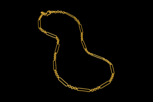 Petite Trombone Link Chain Necklace