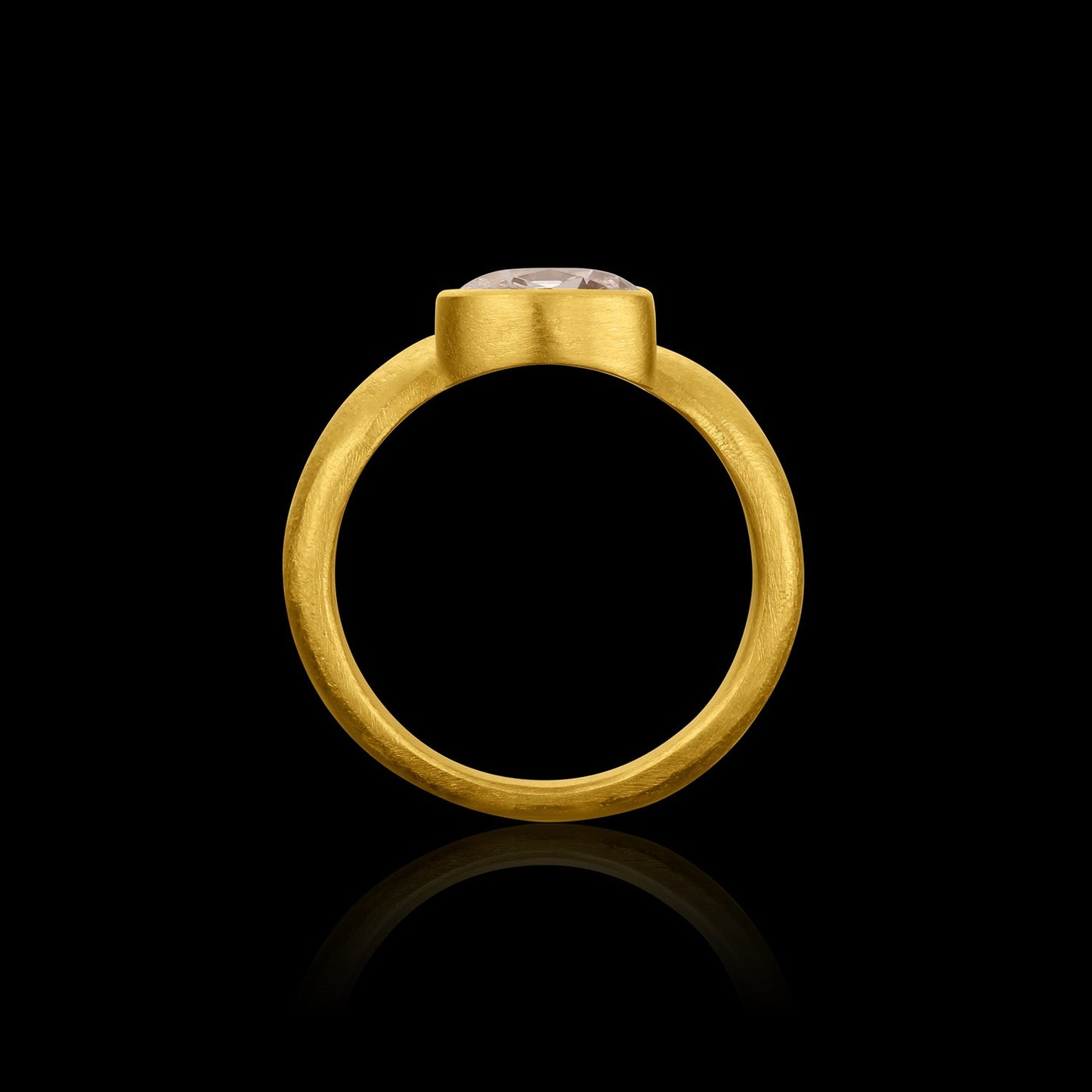 Antique Cushion-Cut Diamond Cycladic Ring