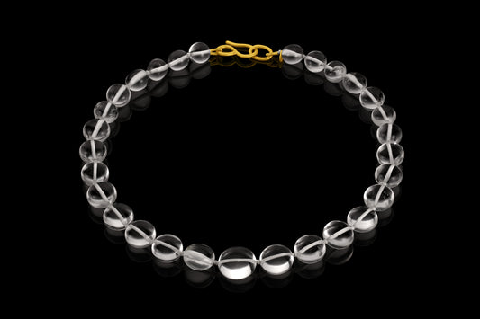 Round Rock Crystal Collar Necklace