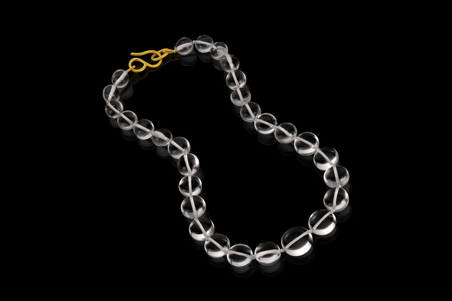 Round Rock Crystal Collar Necklace