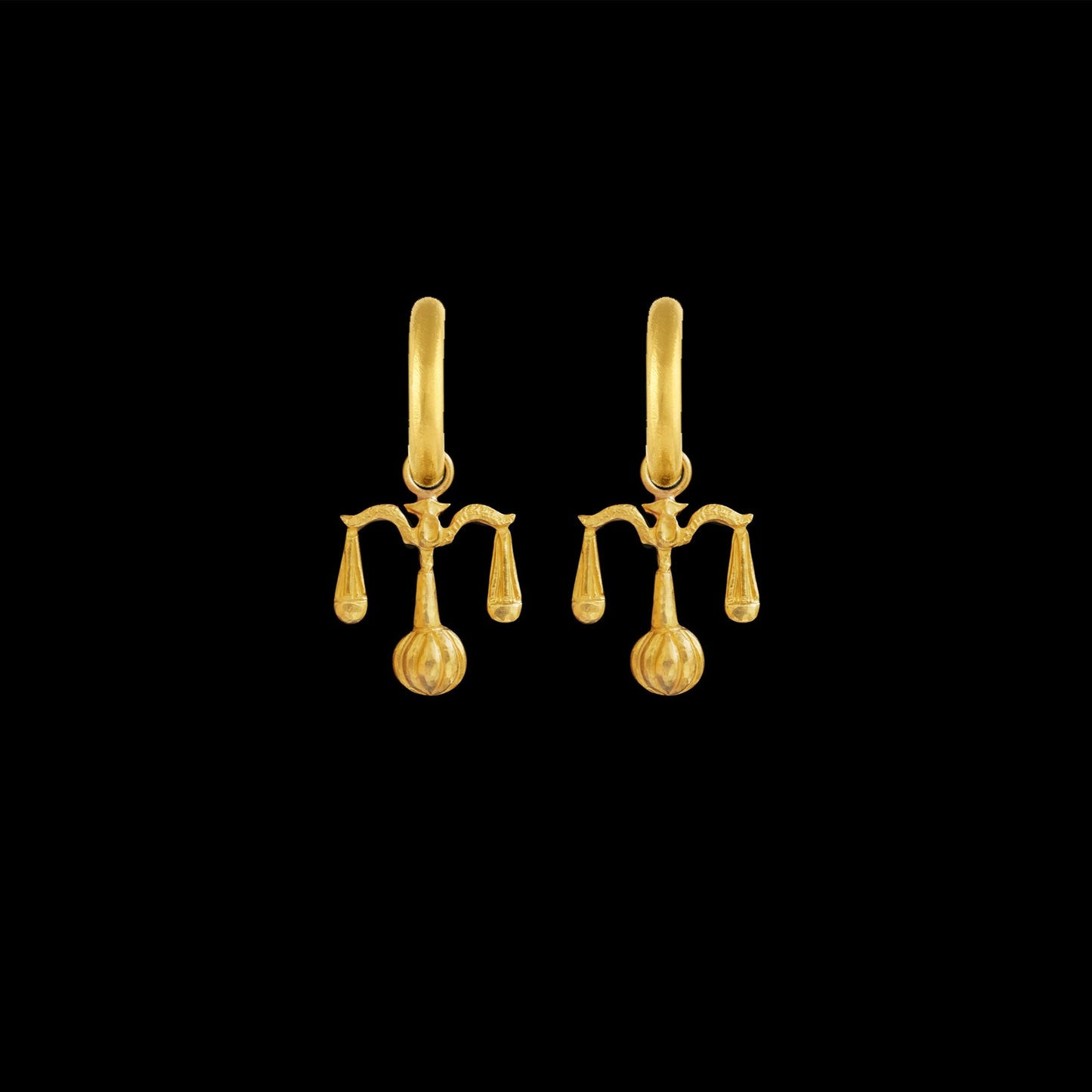 Libra Hoop Earrings