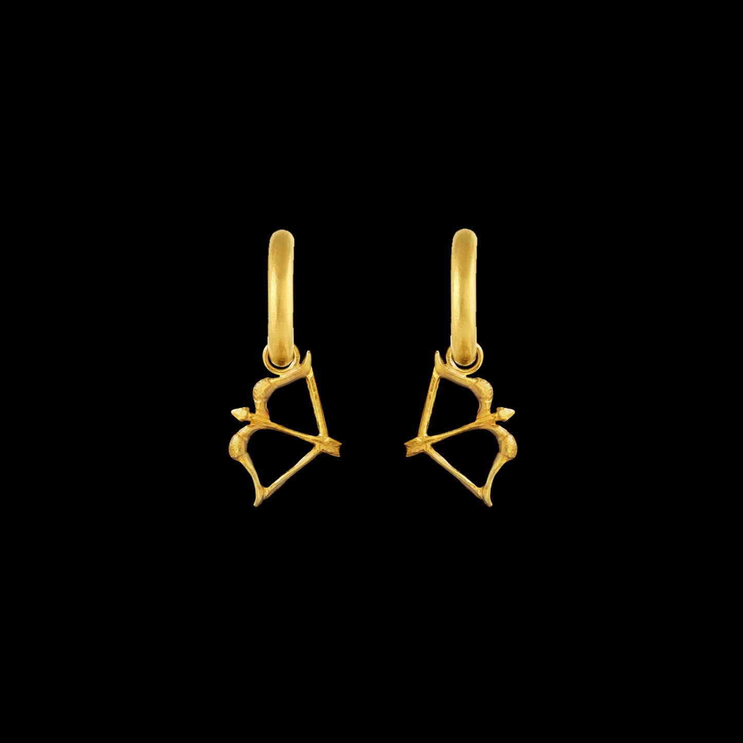 Sagittarius Hoop Earrings