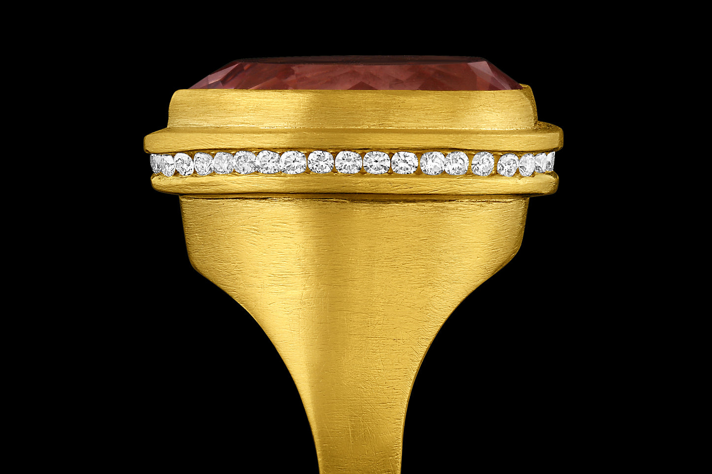 Morganite Medici Signet Ring