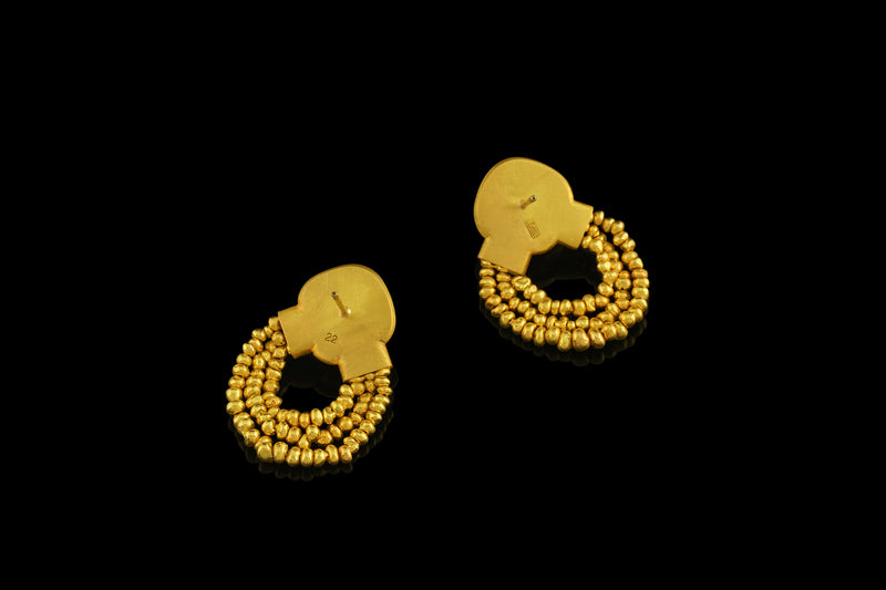 Chartreuse Bead Earring