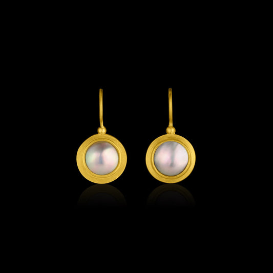 Cortez Mabe Pearl Frame Drop Earrings