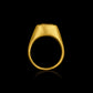 Asscher-Cut Yellow Sapphire Medici Signet Ring