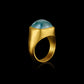 Aquamarine Medici Signet Ring