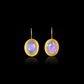 Portrait Opal Frame Drop Earrings