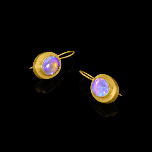 Portrait Opal Frame Drop Earrings