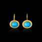 Turquoise Frame Drop Earring
