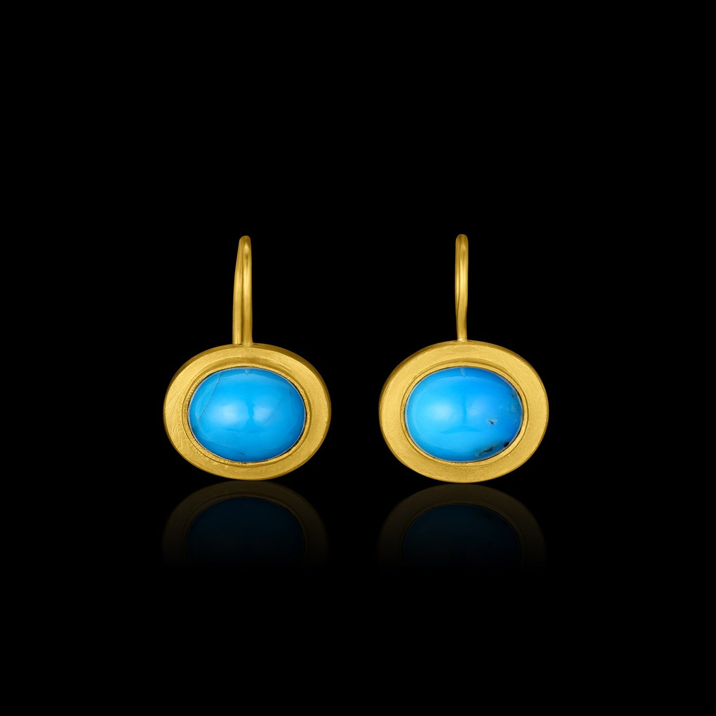 Turquoise Frame Drop Earring