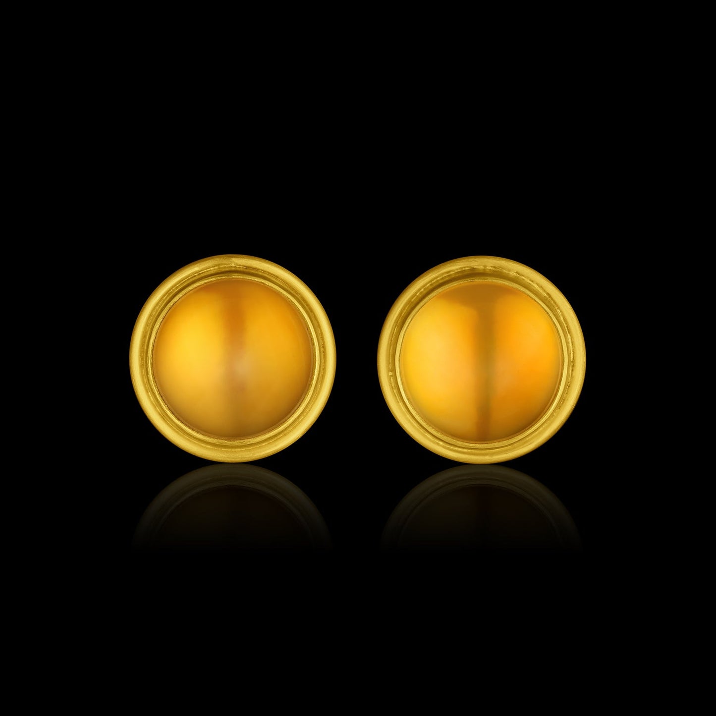 Bombé Citrine Frame Earrings