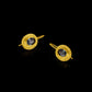 Spinel Sun Frame Drop  Earrings