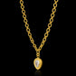 Pear-Shaped Antique Diamond Drop Pendant Necklace