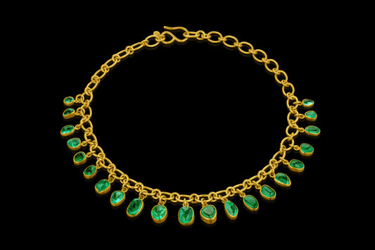 Emerald Charm Necklace