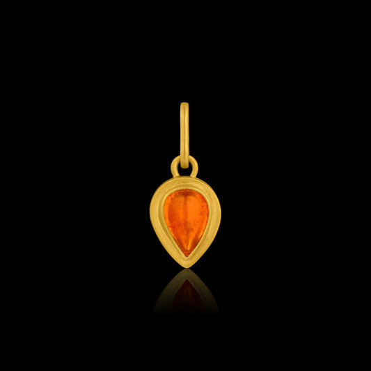 Mandarin Garnet Frame Pendant