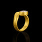 Antique Cushion-Cut Diamond Cycladic Ring