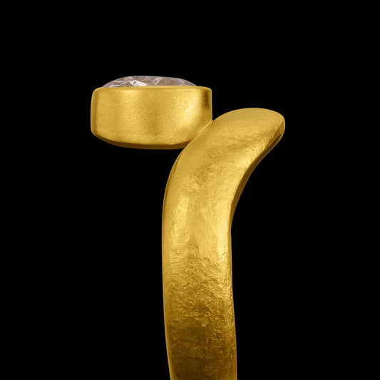 Antique Cushion-Cut Diamond Cycladic Ring