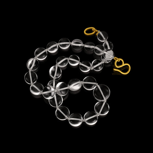 Round Rock Crystal Collar Necklace