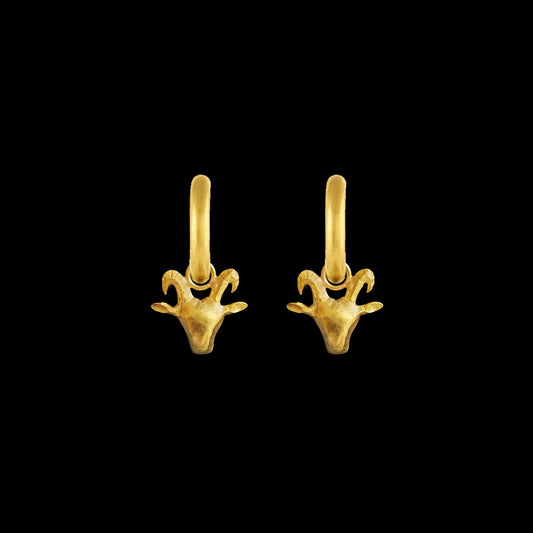 Capricorn Hoop Earrings