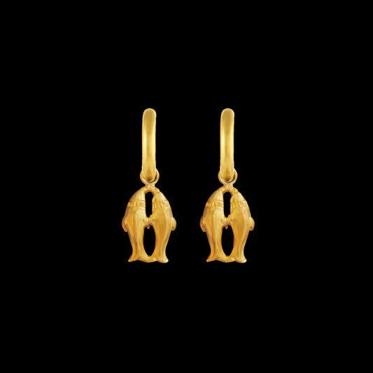 Pisces Hoop Earrings