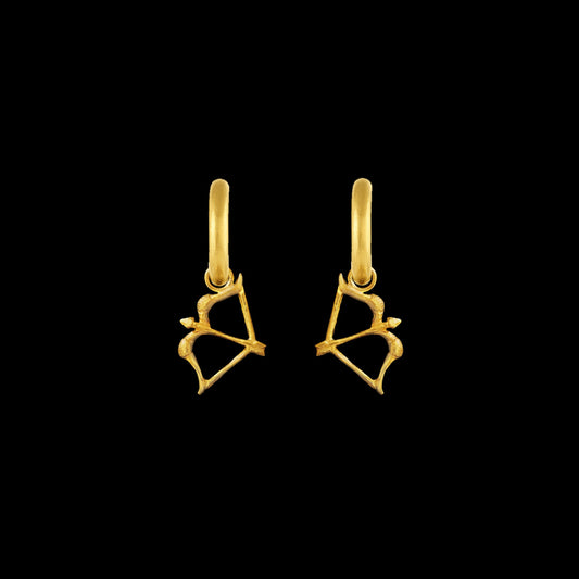 Sagittarius Hoop Earrings