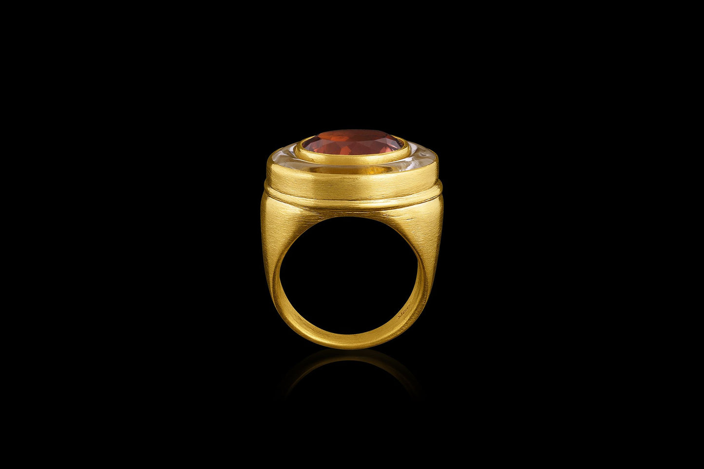 Whiskey Tourmaline Waters Ring