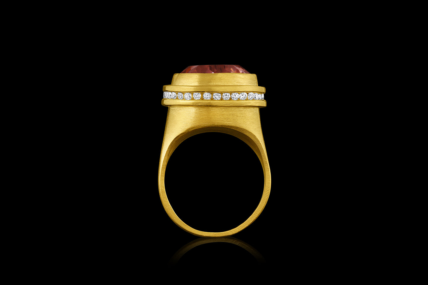 Morganite Medici Signet Ring