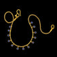 Grecian Sapphire Drop Necklace