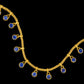 Grecian Sapphire Drop Necklace