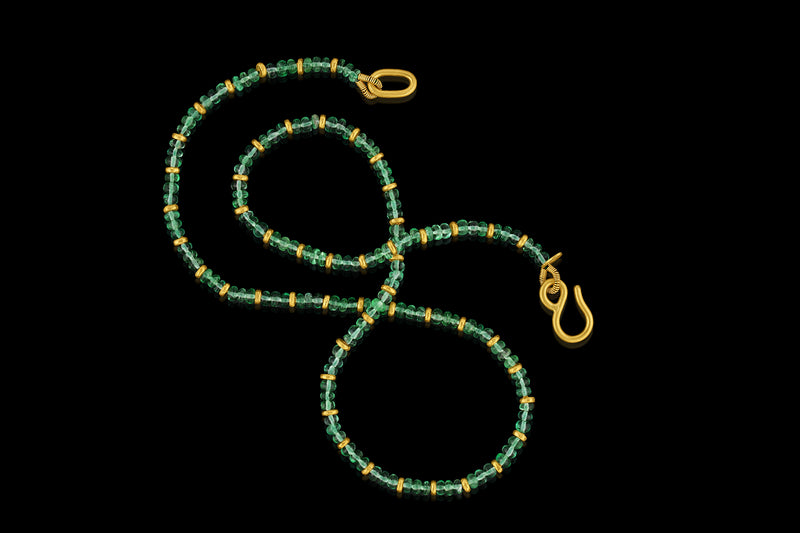 Banded Emerald Necklace