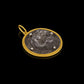 OOAK, Ancient Greek silver roaring lion (c. 300-200 BCE), in a modern gold frame and accented with diamonds.