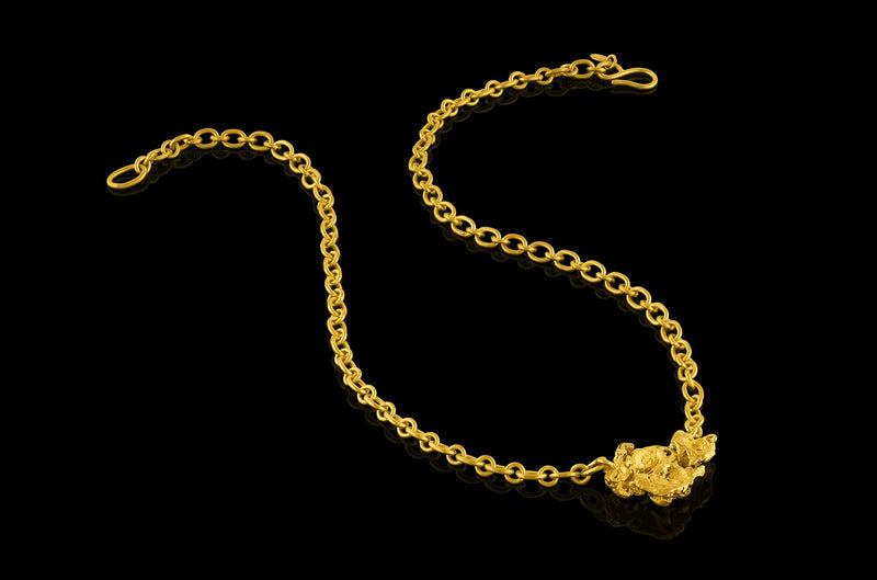 Gold Rush Nugget Necklace