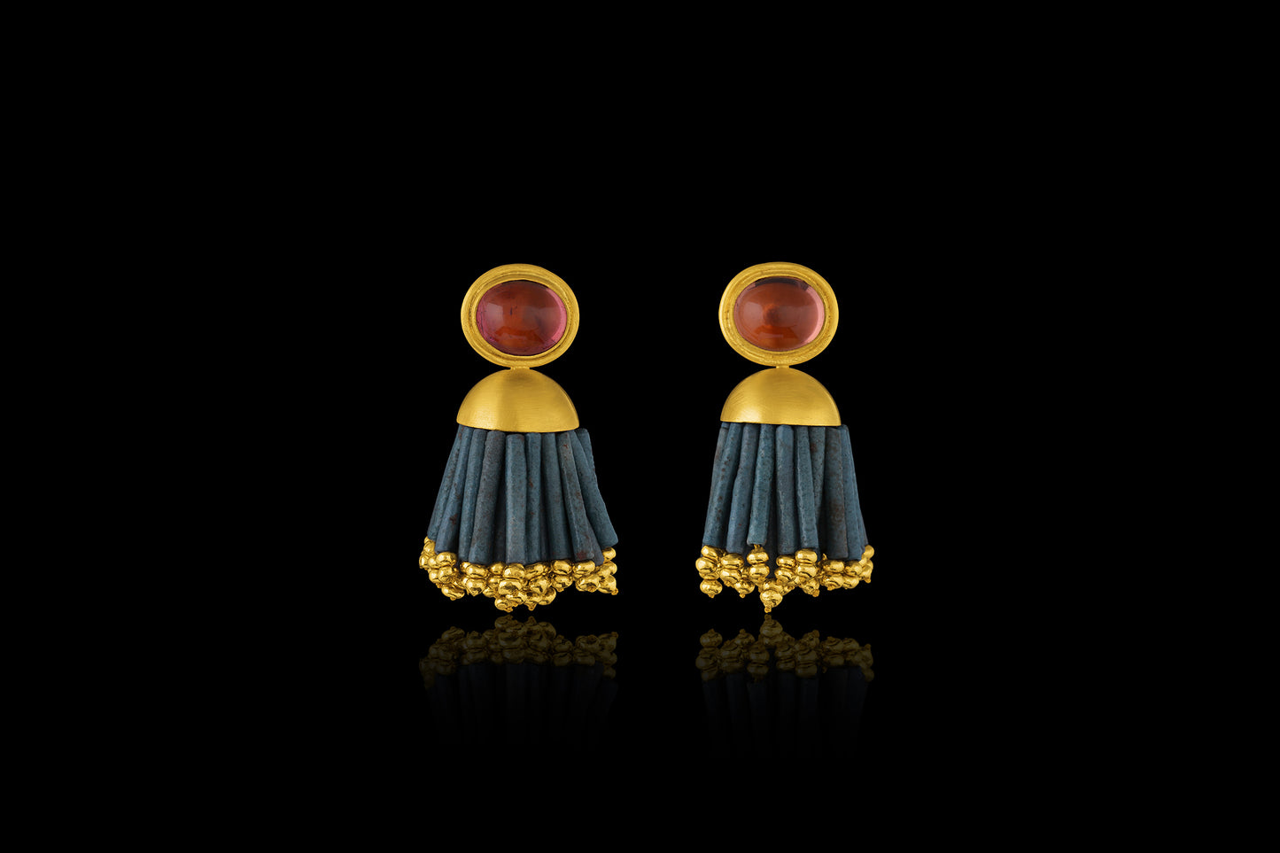 Faience Tassel Earring