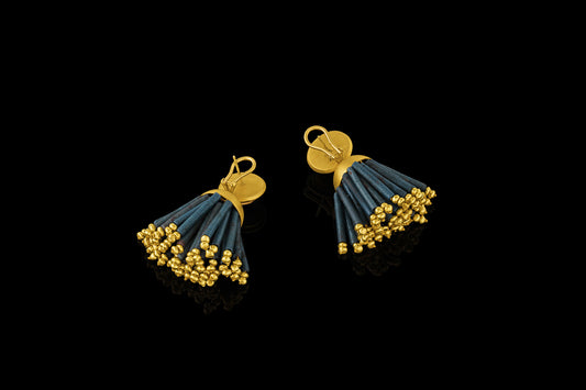 Faience Tassel Earring